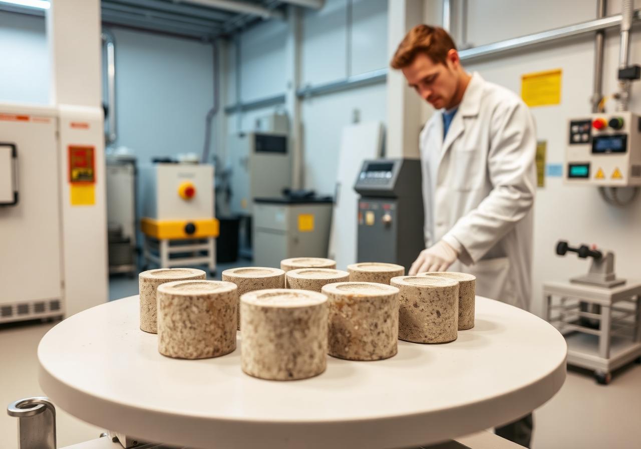 Laboratorio de control de calidad de Concretos Quintana